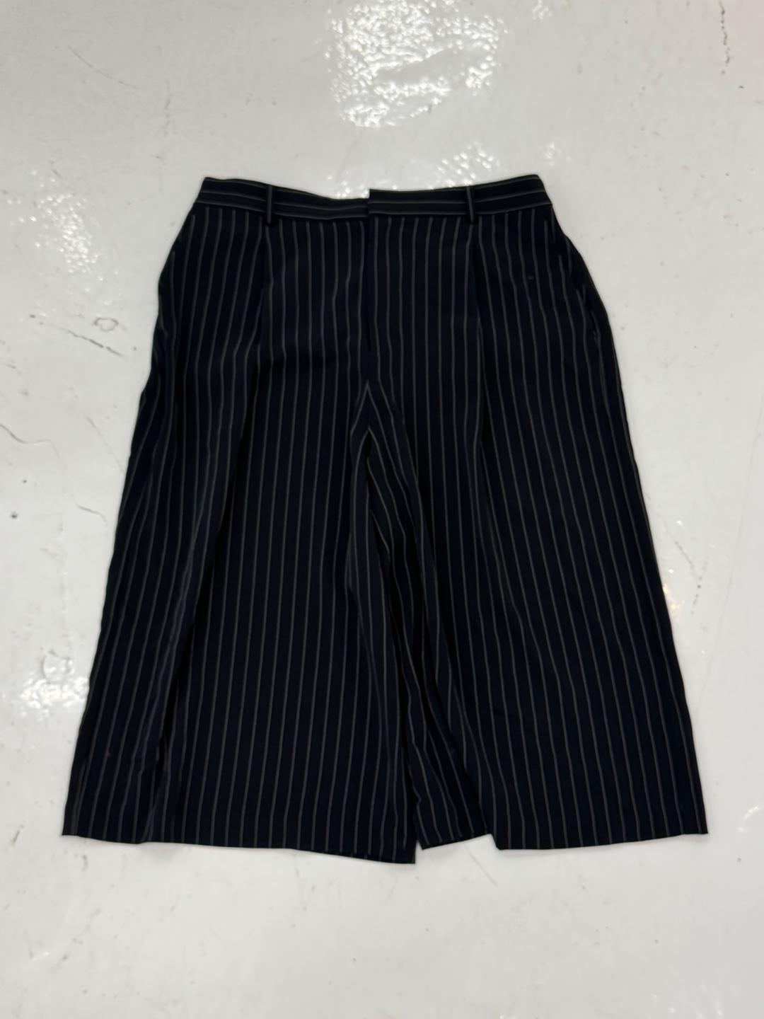 Stripe wide slacks
