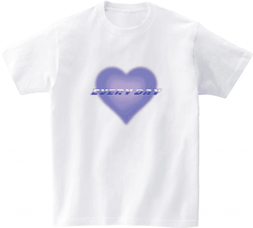 (23SS)HEART EVERY DAY 반팔 티셔츠 화이트