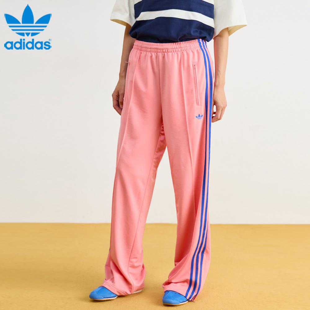 아디다스 오리지널 삼선 파이어버드 여성 트랙 팬츠 트레이닝복 핑크