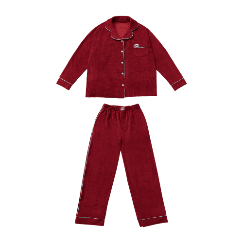Fluffy Pajamas / burgundy (1월 6일 순차 배송 )