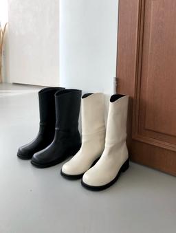 굵은다리 하체커버 하비강추 둥근코미들부츠 3cm 2color