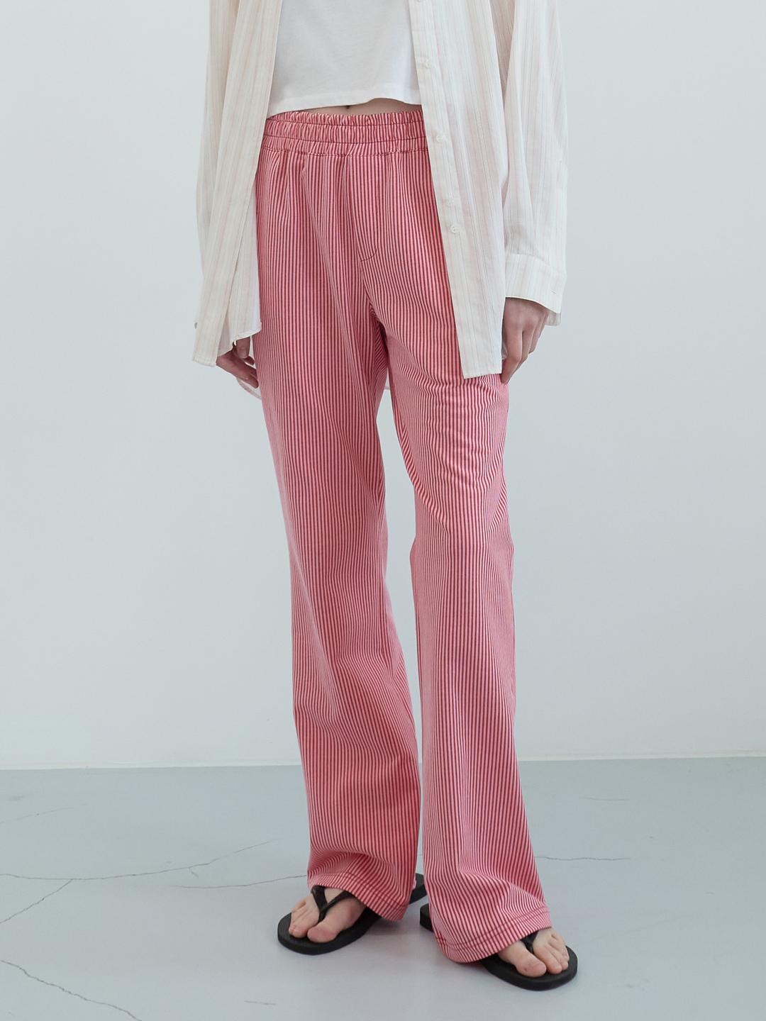 리빙 밴딩 부츠컷 팬츠 (Pink)