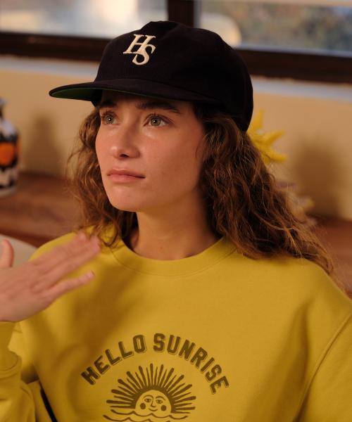 HS Logo Relaxed Fit 5panel Cap_Navy