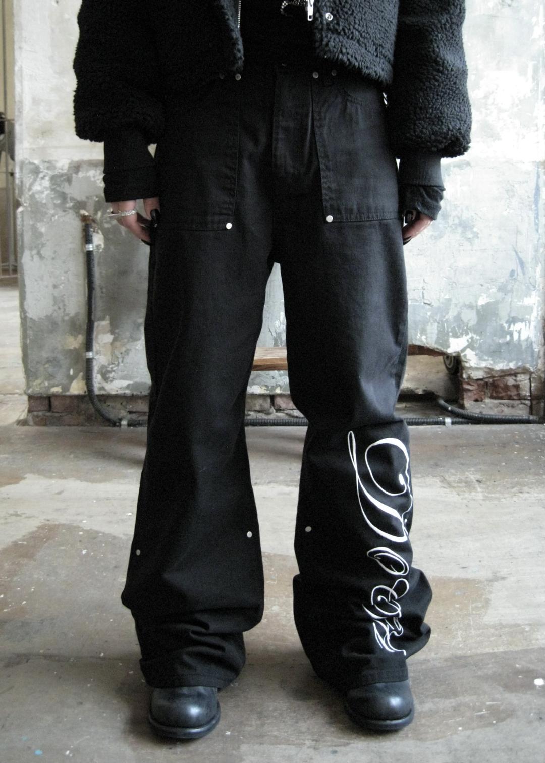 ARC WIDE BLACK JEANS