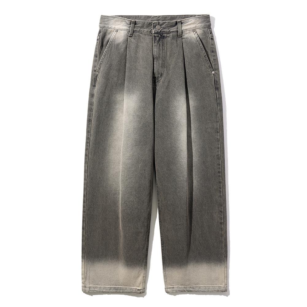 더스트 워싱 와이드 데님팬츠 스모키그레이 SOLP2506
