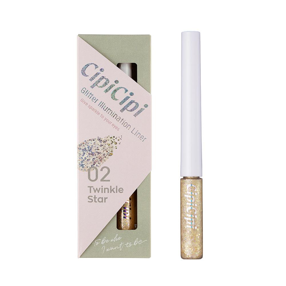 CipiCipi 시피시피 글리터 일루미네이션 라이너 R 02 트윙클 스타 3g