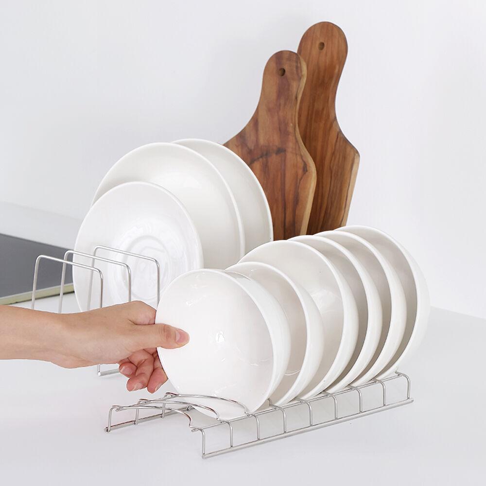 리메이크 스텐 접시꽂이 & 밥그릇 정리대 2P세트 / 접시정리 그릇정리대