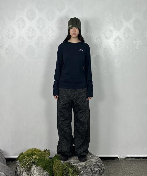 코튼 와이드 팬츠 레오파드_2 Color