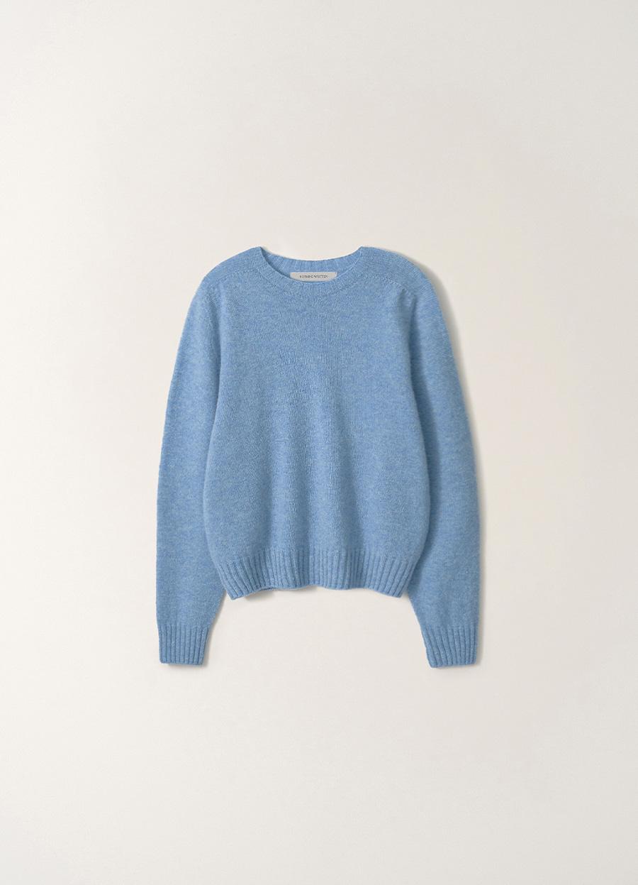 2ND / Kiri brushed wool pullover (Fog blue)