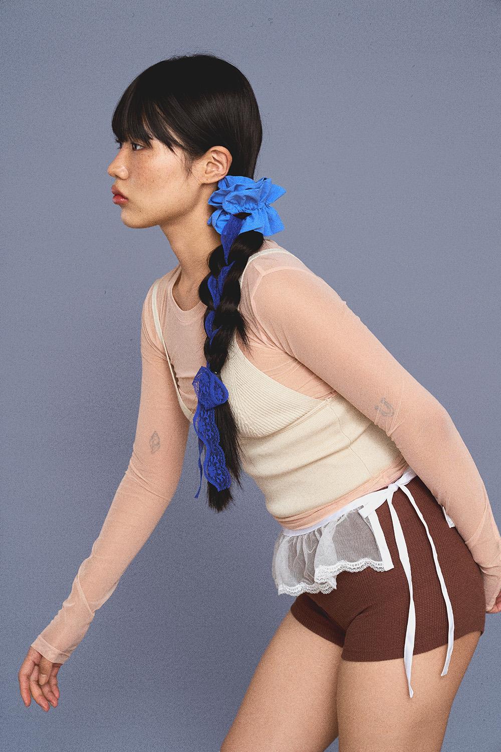 RUFFLE SCRUNCH / BLUE