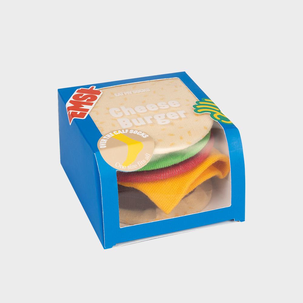 Cheese burger 치즈 버거 양말