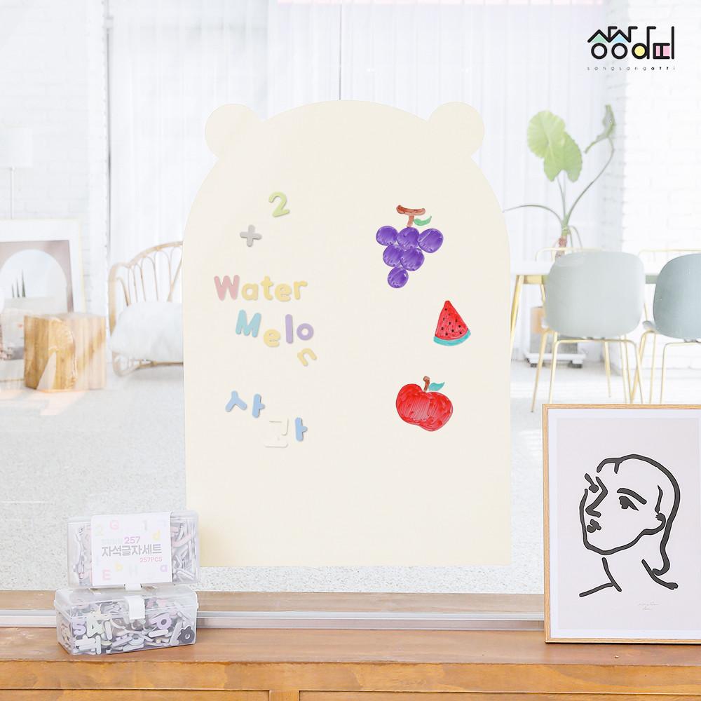 상상아띠 붙이는 자석보드/유아 자석칠판 화이트보드(600X850)