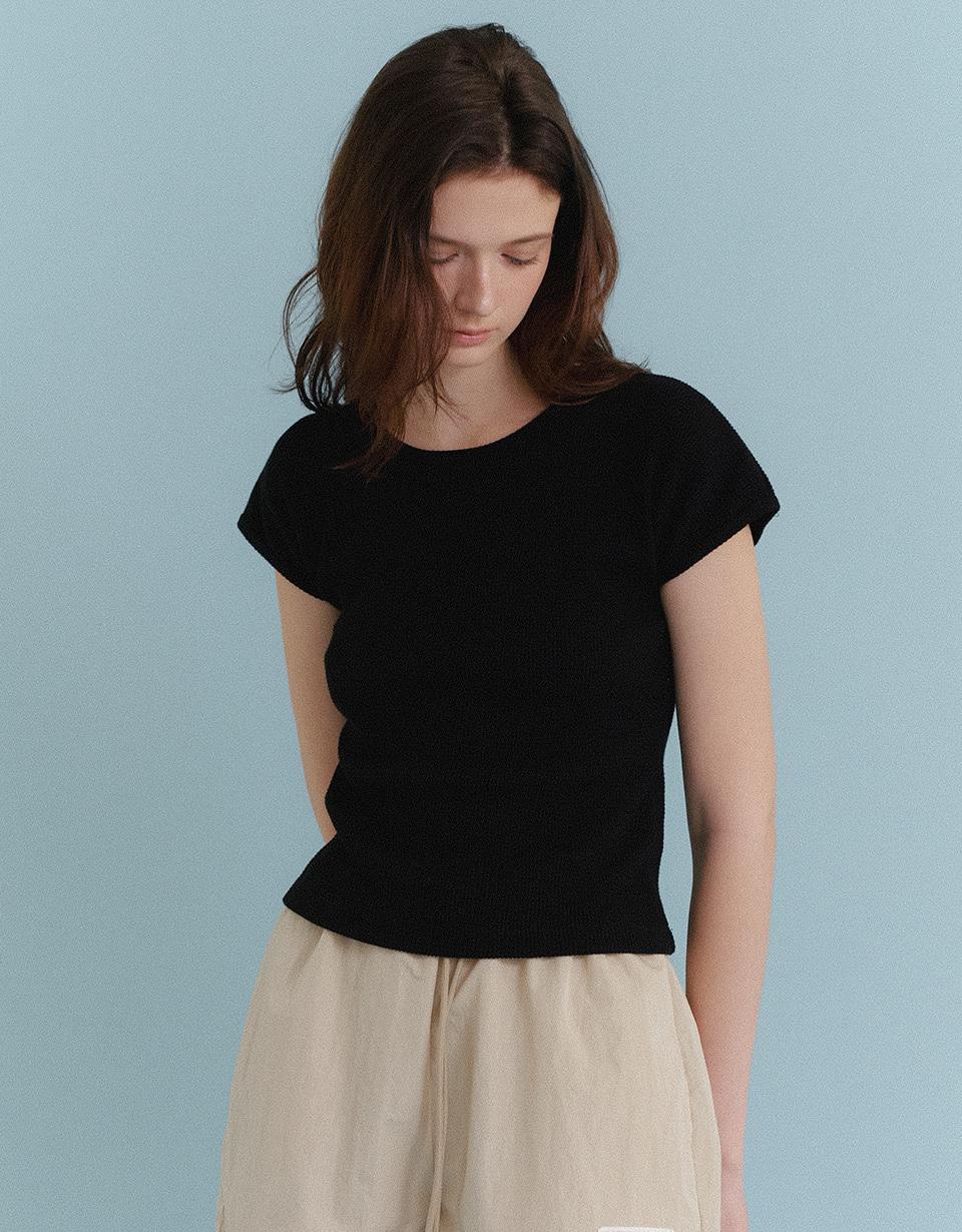 Waffle Basic T-Shirt (Black)