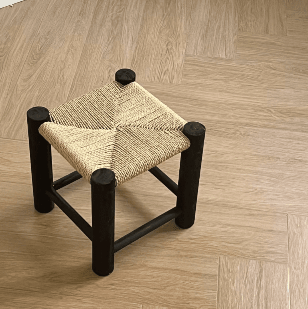 3colors 낮은 원목 스툴 오브제