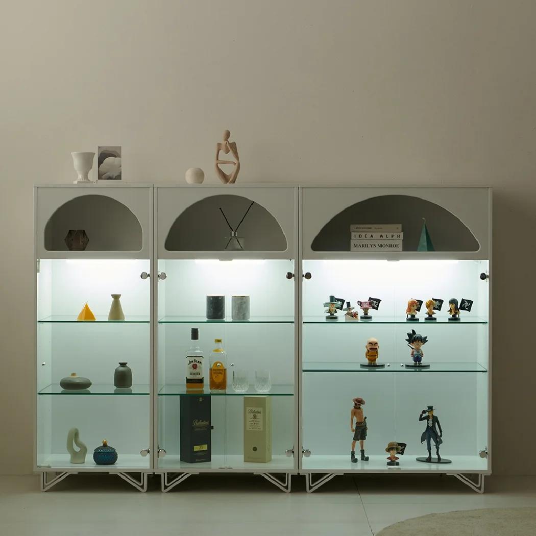 러블리 4단 유리장식장 (500/600/800) 아치형 피규어 진열장 거실장식장 - 한샘몰