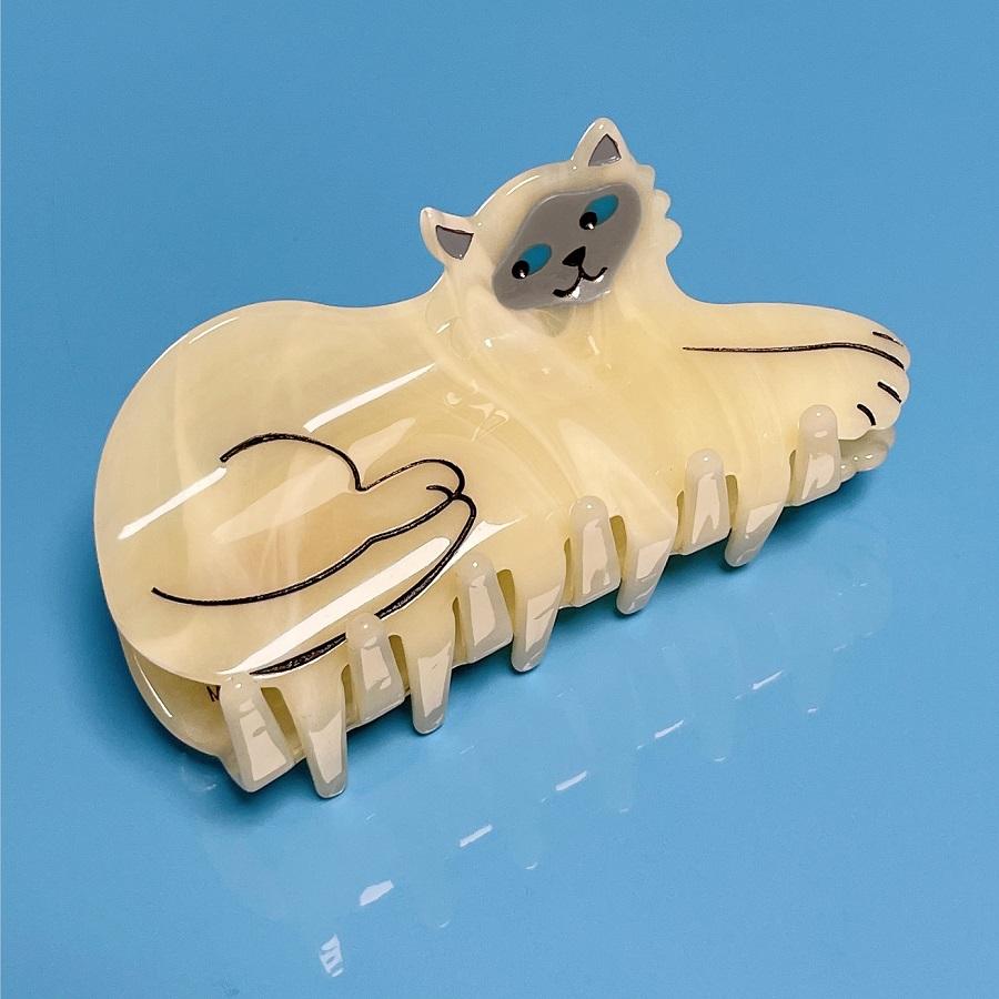 샴 고양이 헤어집게핀 - COUCOU SUZETTE 쿠쿠수제뜨