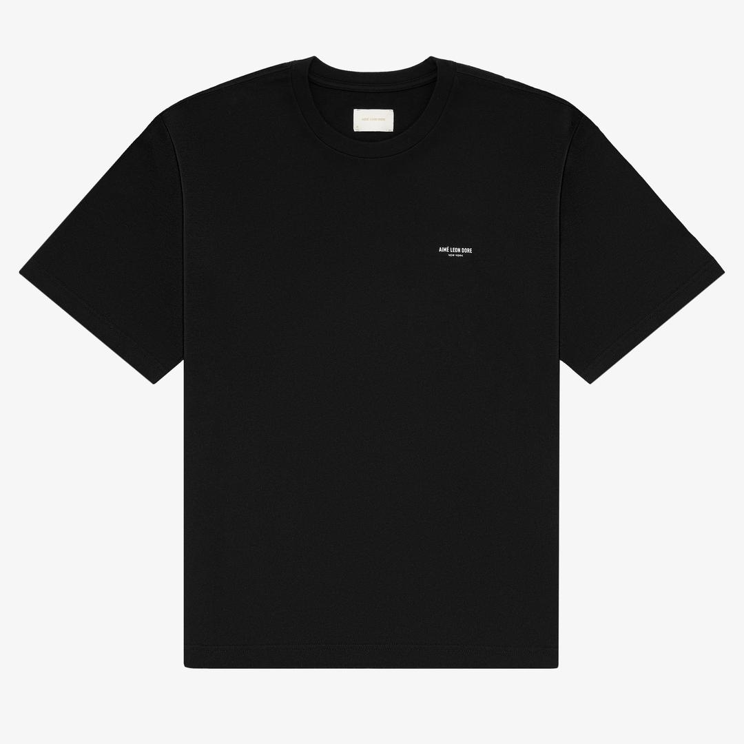 Micro   Logo   Tee - JET BLACK / XS