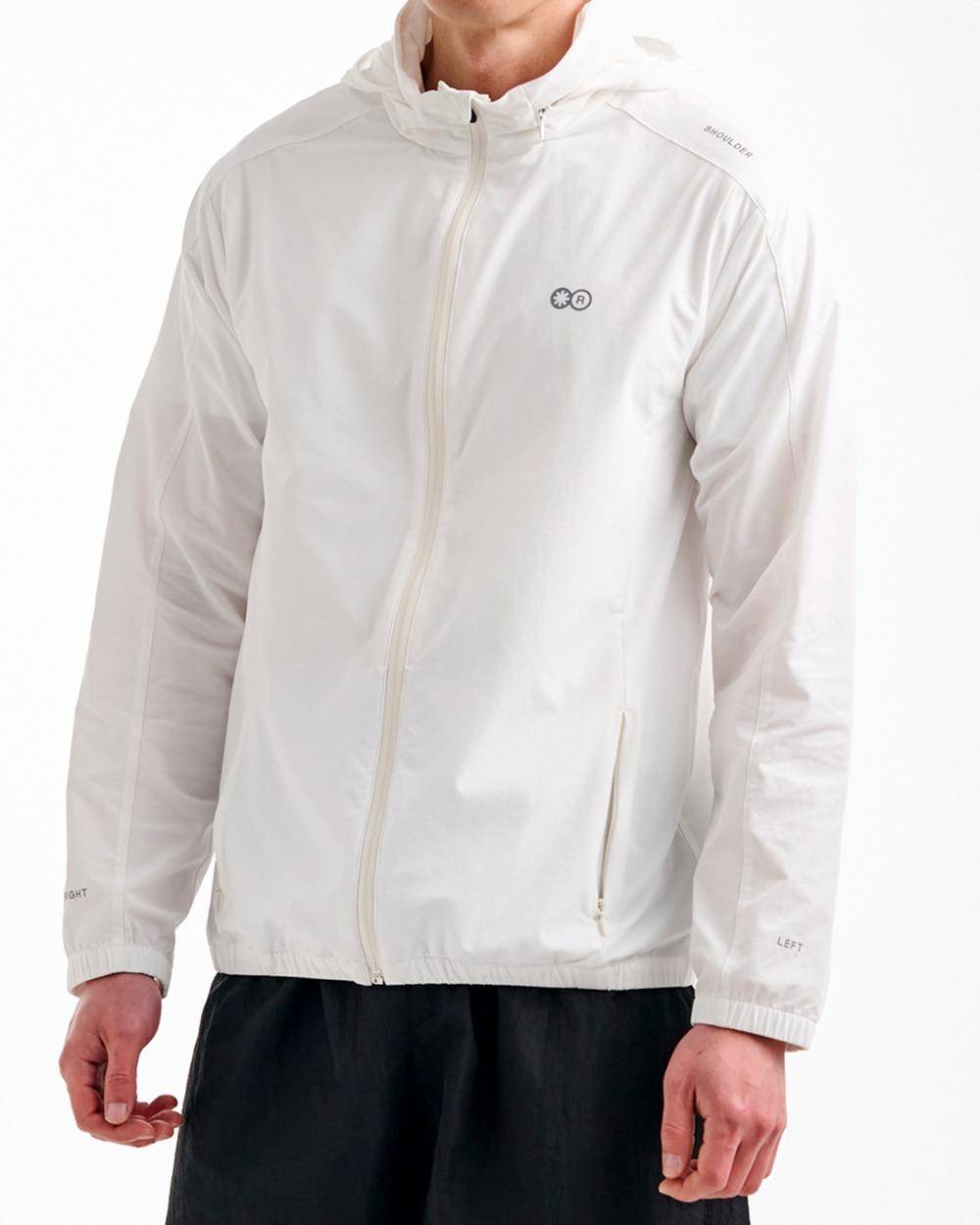 hooded training jacket White