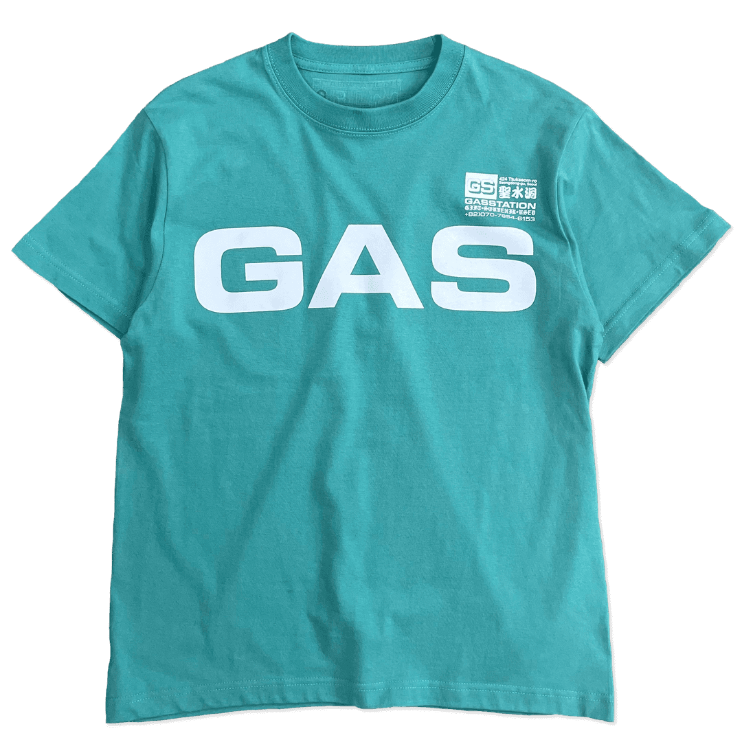 [GASSTATION] GA$ T SHIRT 002 (Hazy Green)