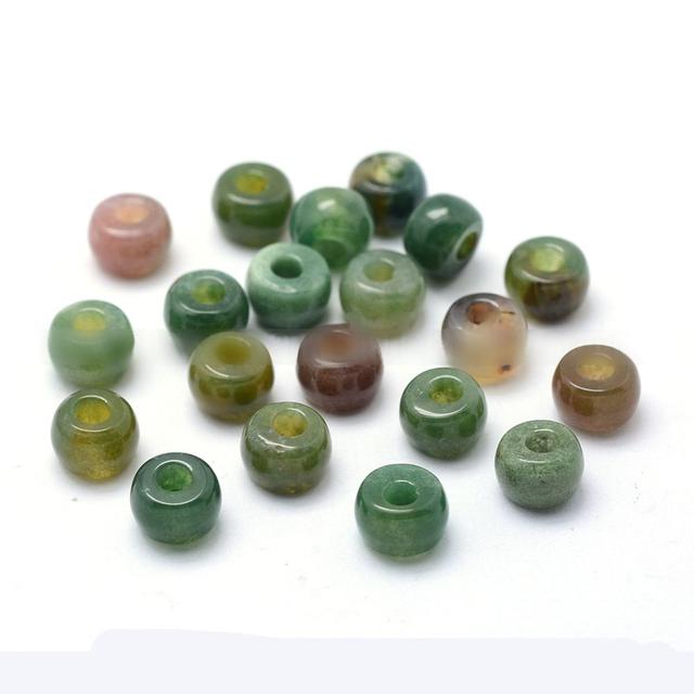 천연인디언마노비즈/론델/8X5~6mm/구멍:3mm