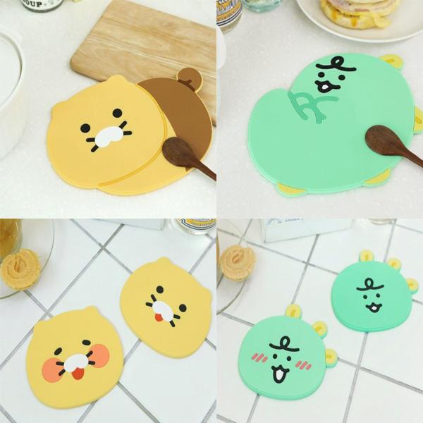 춘식이 죠르디 냄비받침 PVC 받침대 코스터 세트2P