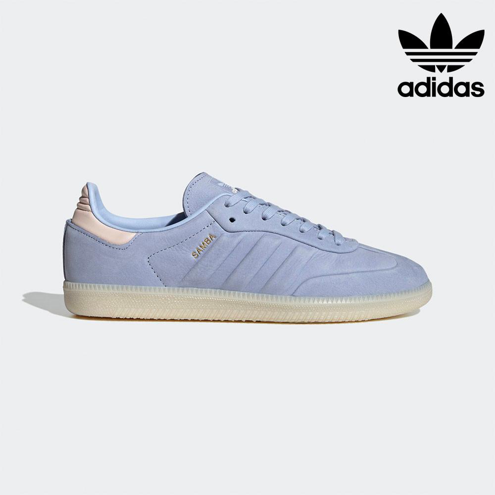 아디다스 오리지널 삼바 블루 레더 남성 여성 커플 스니커즈 운동화 IG9681