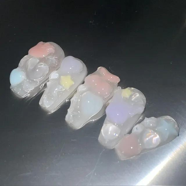 분위기 맛집 카페에서 파는 곤약젤리소다 네일