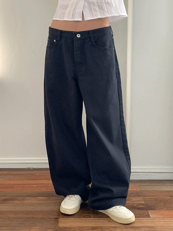 나이니 [인기!/퀄리티탄탄/국내제작/핏미침/사계절원단] 케비 코튼 와이드 팬츠