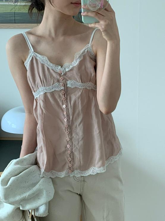 오이니 emily satin sleeveless - 2colors