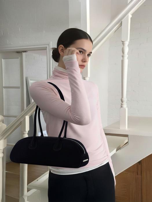 뮤트 스웨이드 볼링 백_네이비 Muted Suede Bowling Bag Navy