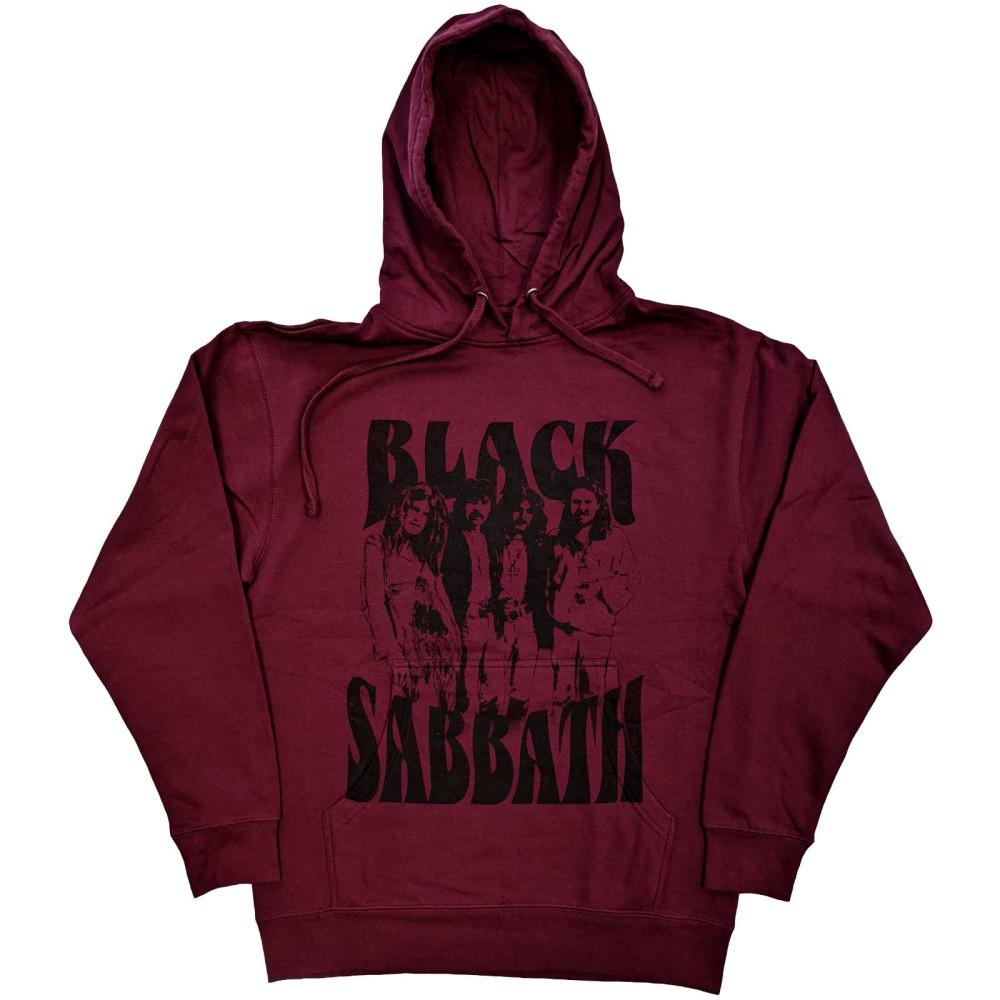 공식 BLACK SABBATH 블랙 사바스 Band And Logo 후드 티셔츠