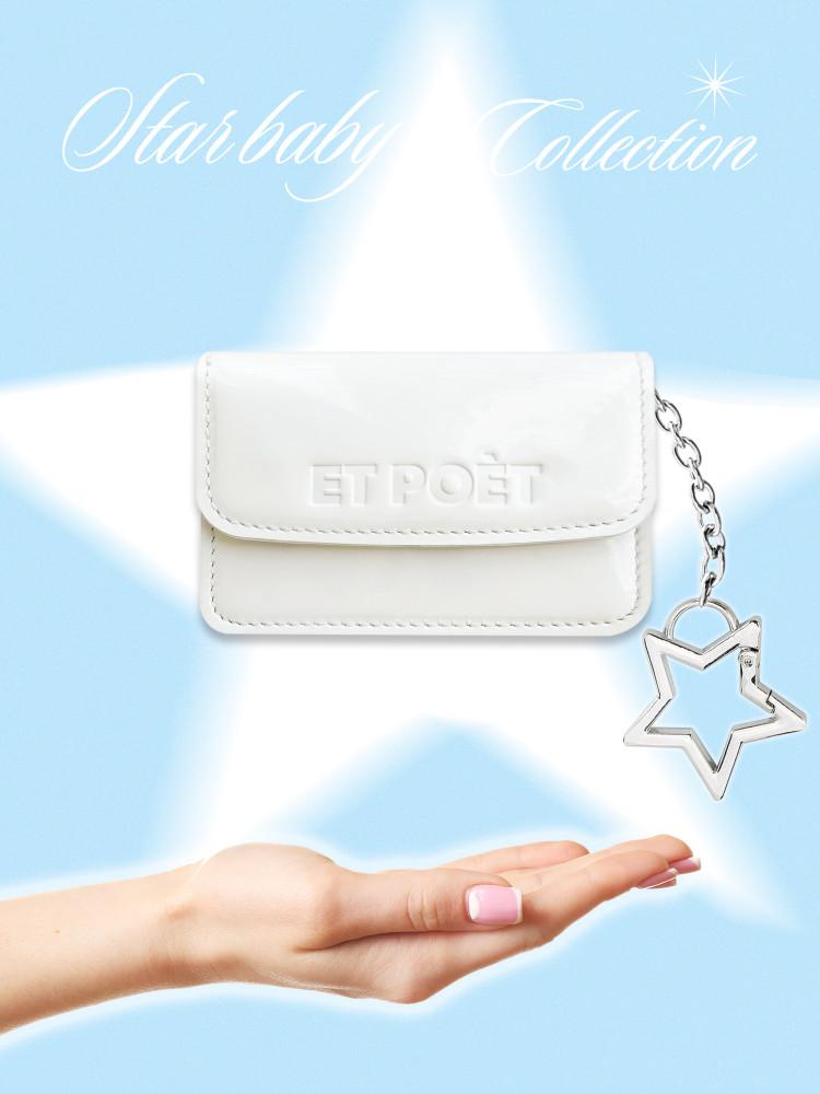 에포에(ETPOÈT) 스타베이비 아코디언 카드지갑 3포켓(유광 화이트)