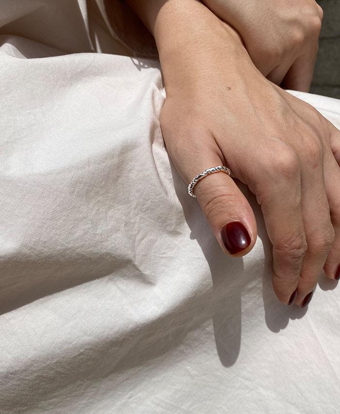 [925 silver] cinq.silver.152 / twirl ring (2 color)