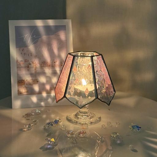 [디즈니]겨울왕국2_스테인드글라스 캔들홀더