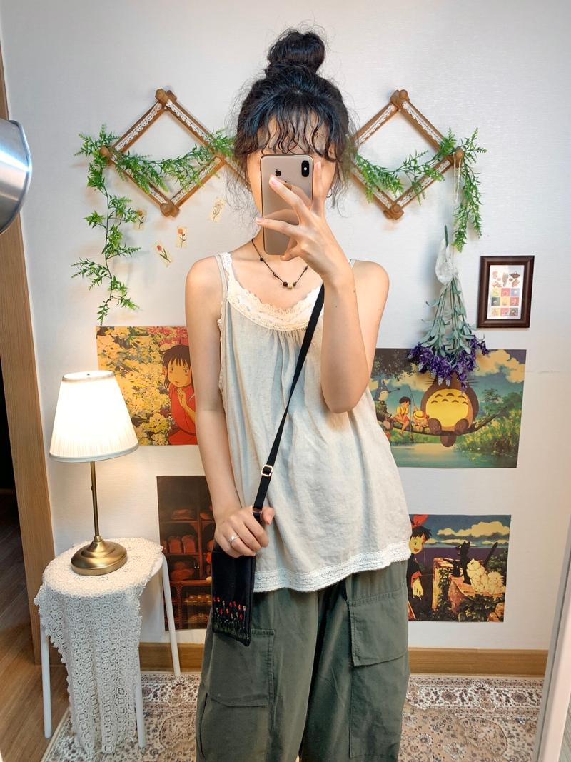 Bebe lace sleeveless ( beige )