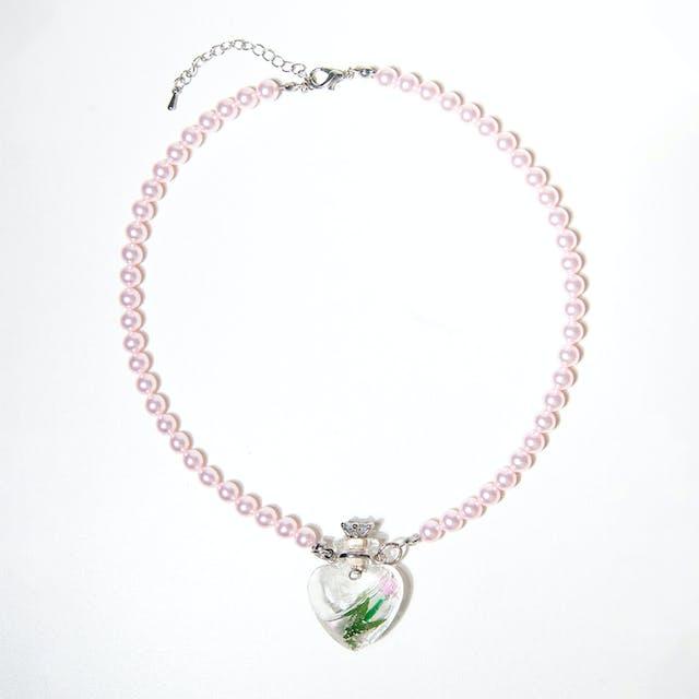 [GLASS] HEART POTION NECKLACE