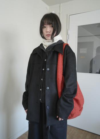 half suede jacket (2c)