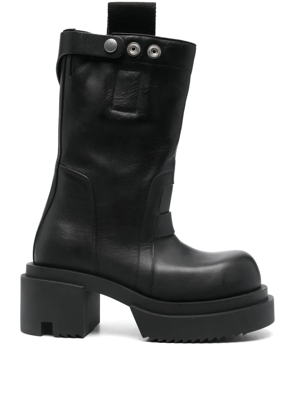Rick Owens 80mm Bogun Boots | Black | FARFETCH KR