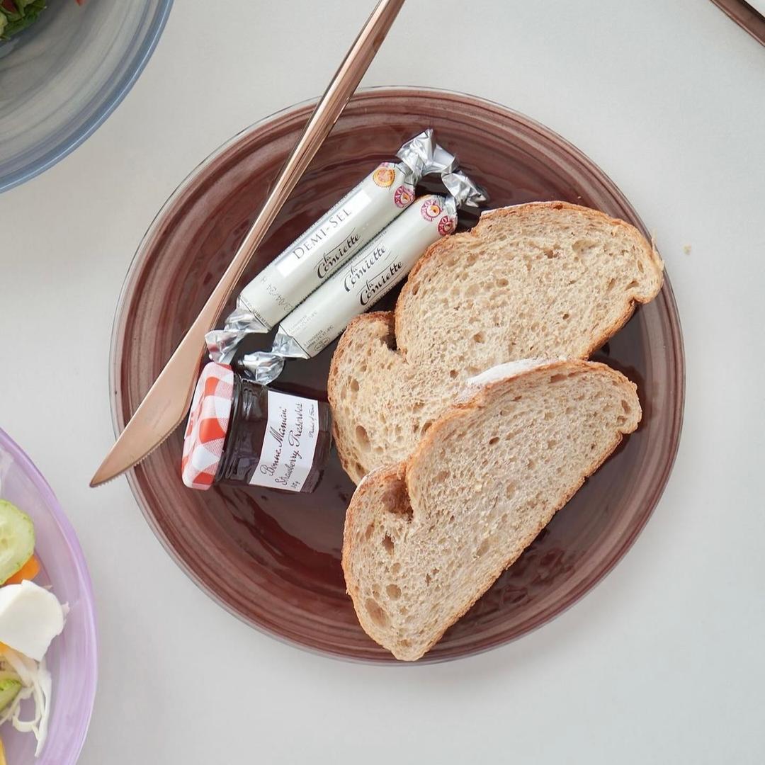 접시 16cm 마호가니