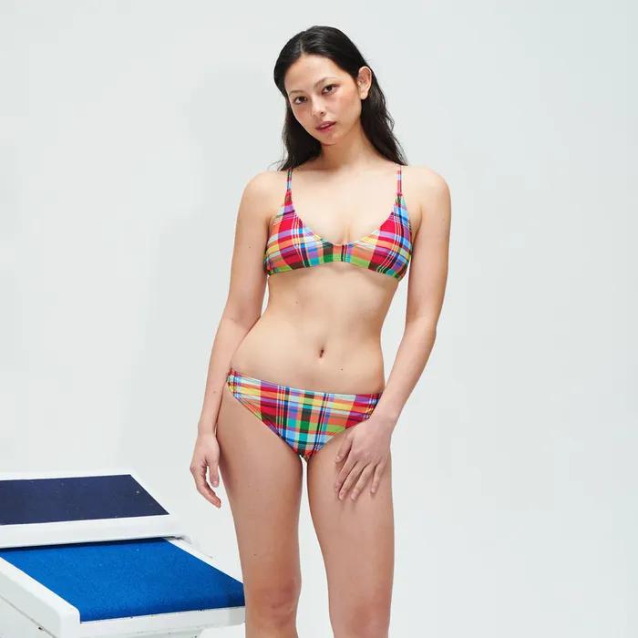 Madras Mix BIKINI Top - Multi