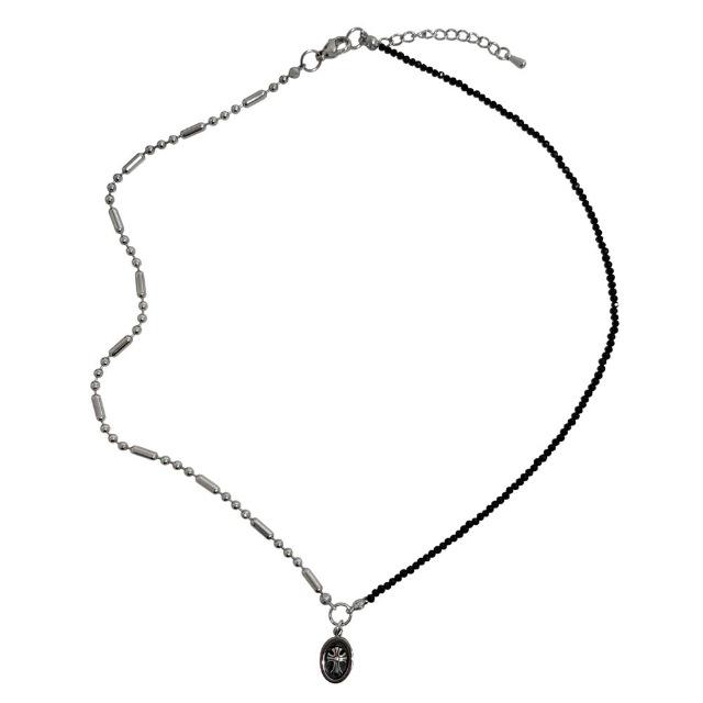 half cross necklace