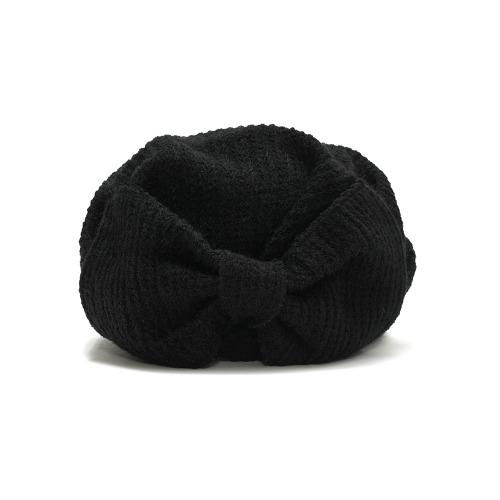 [NEW-10%] TURBAN HAT_RIBBON_BLACK