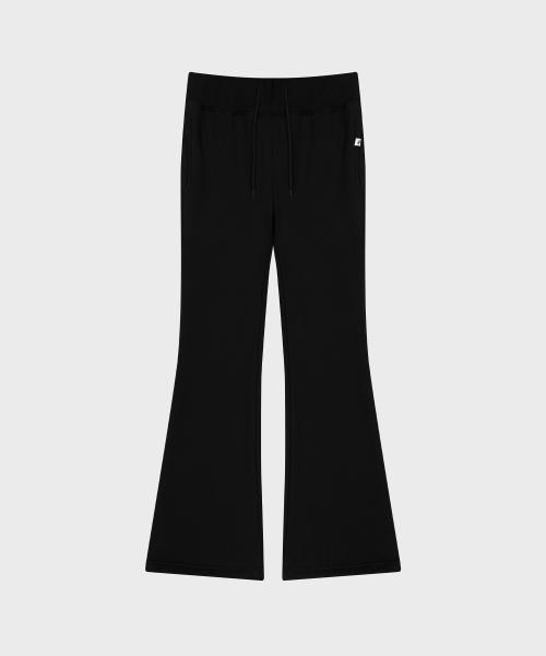 ESSENTIAL FLARE SWEAT PANTS-BLACK