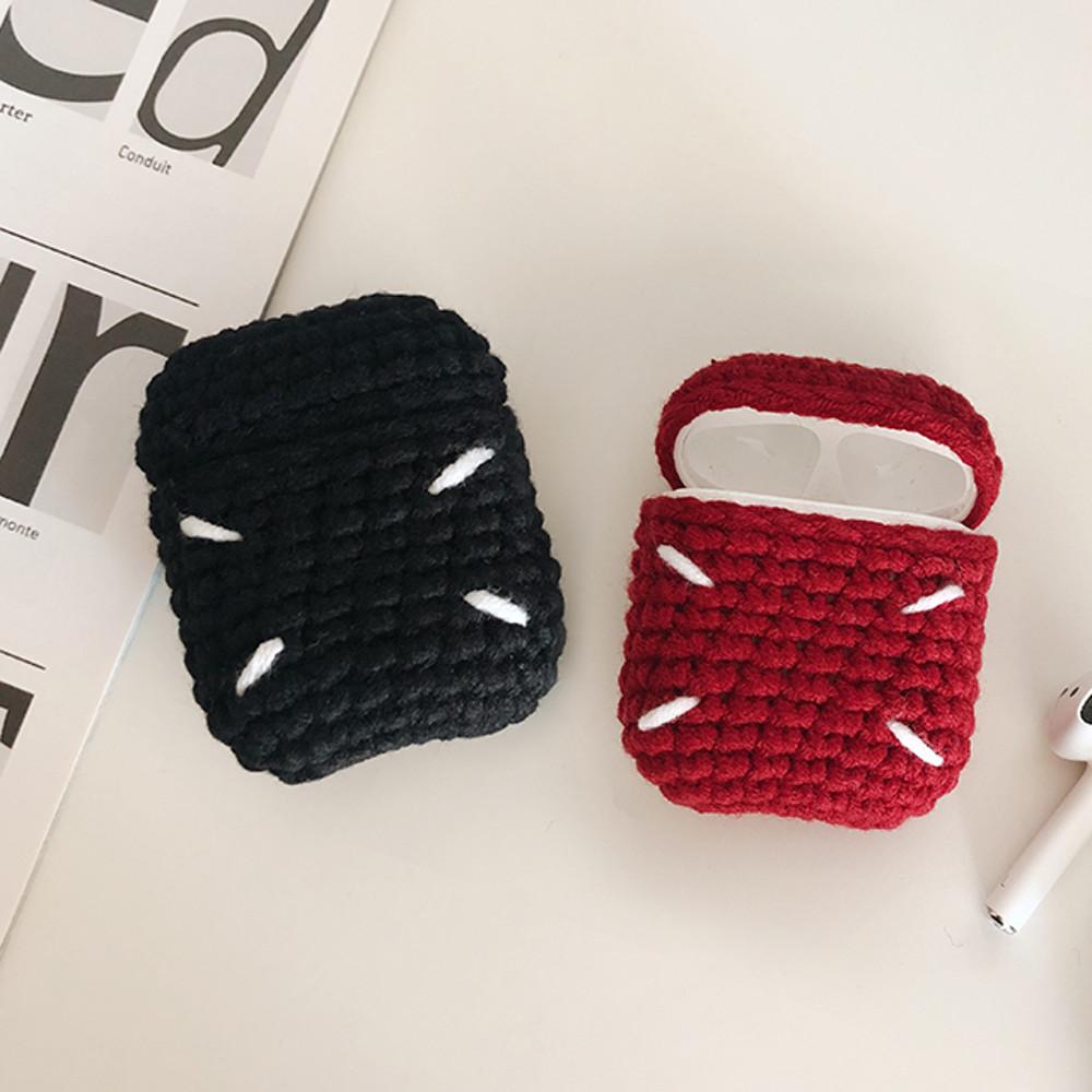 스티치 포인트 핸드메이드 에어팟 케이스 3세대 1세대 2세대 프로 니트 손뜨개