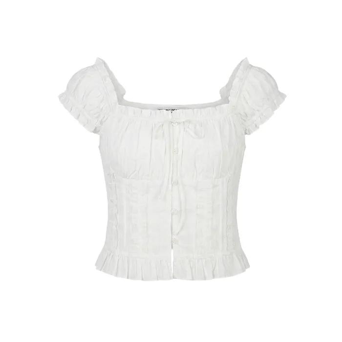 COQUETTE BLOUSE WHITE