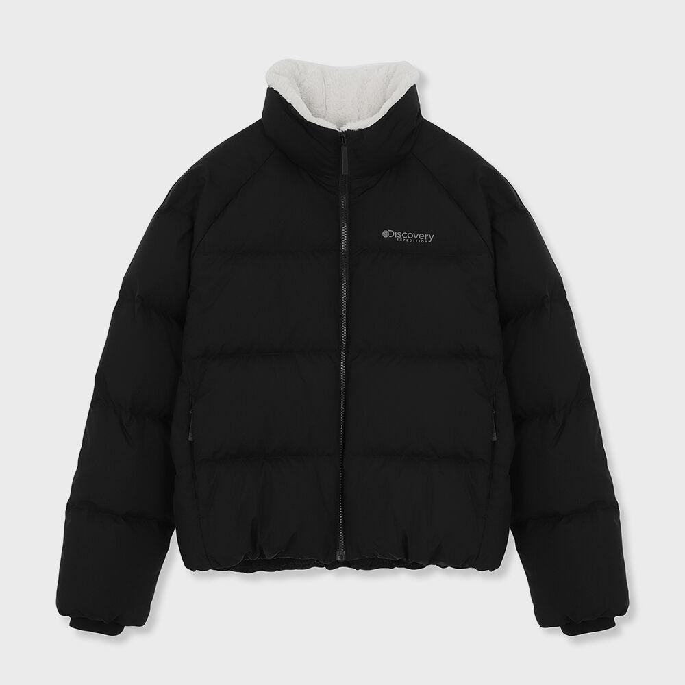 올리브 하이넥 다운 여성 숏패딩 (BLACK)