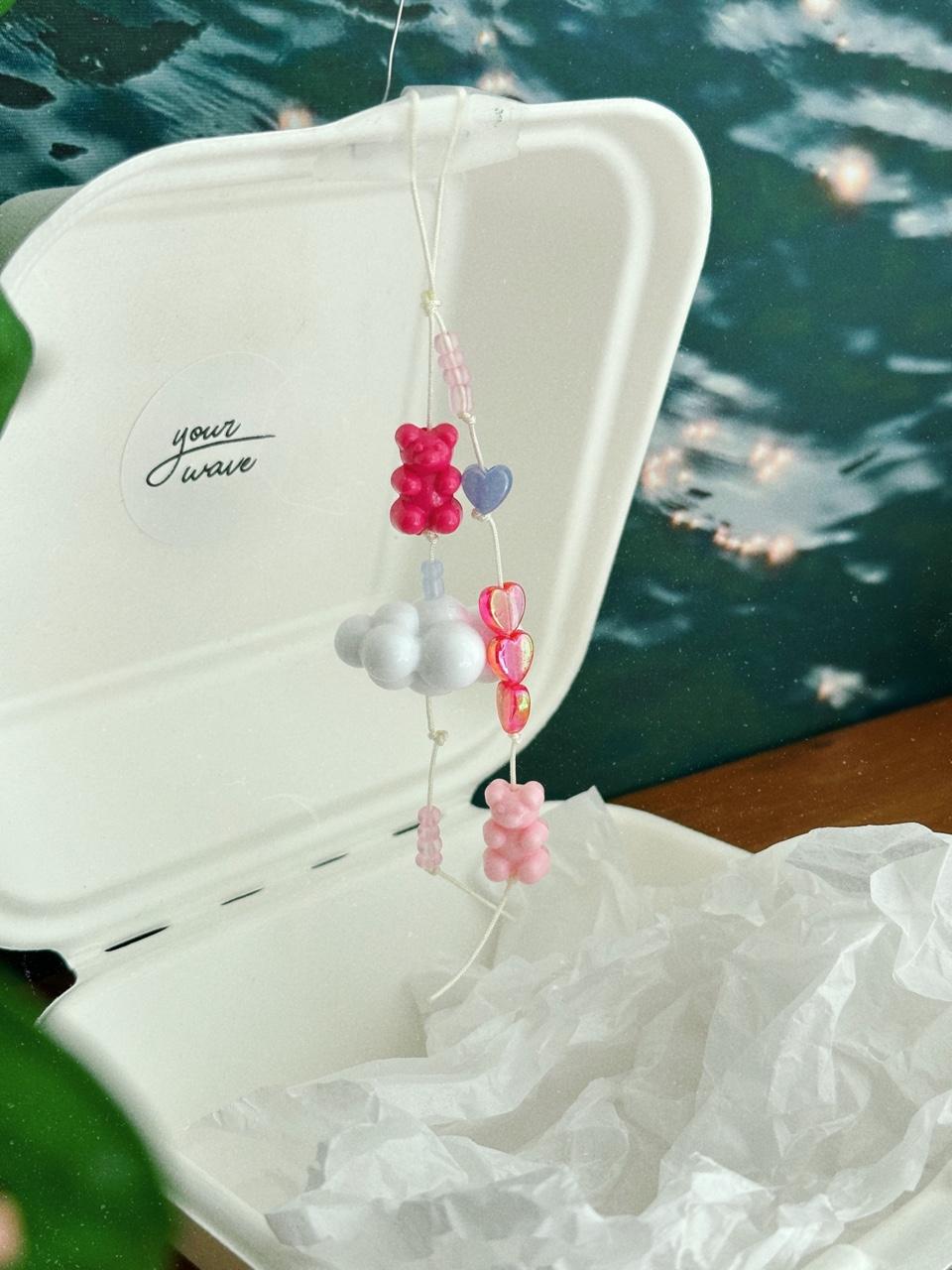 yourwave 구름 위 하리보 키링 스트랩