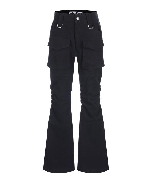 BOOTCUT CARGO PANTS BLACK BQ4WP010