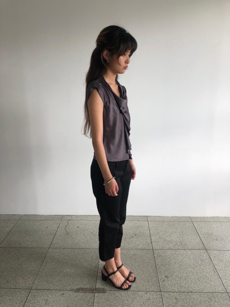 Max Mara Brown Silk Top