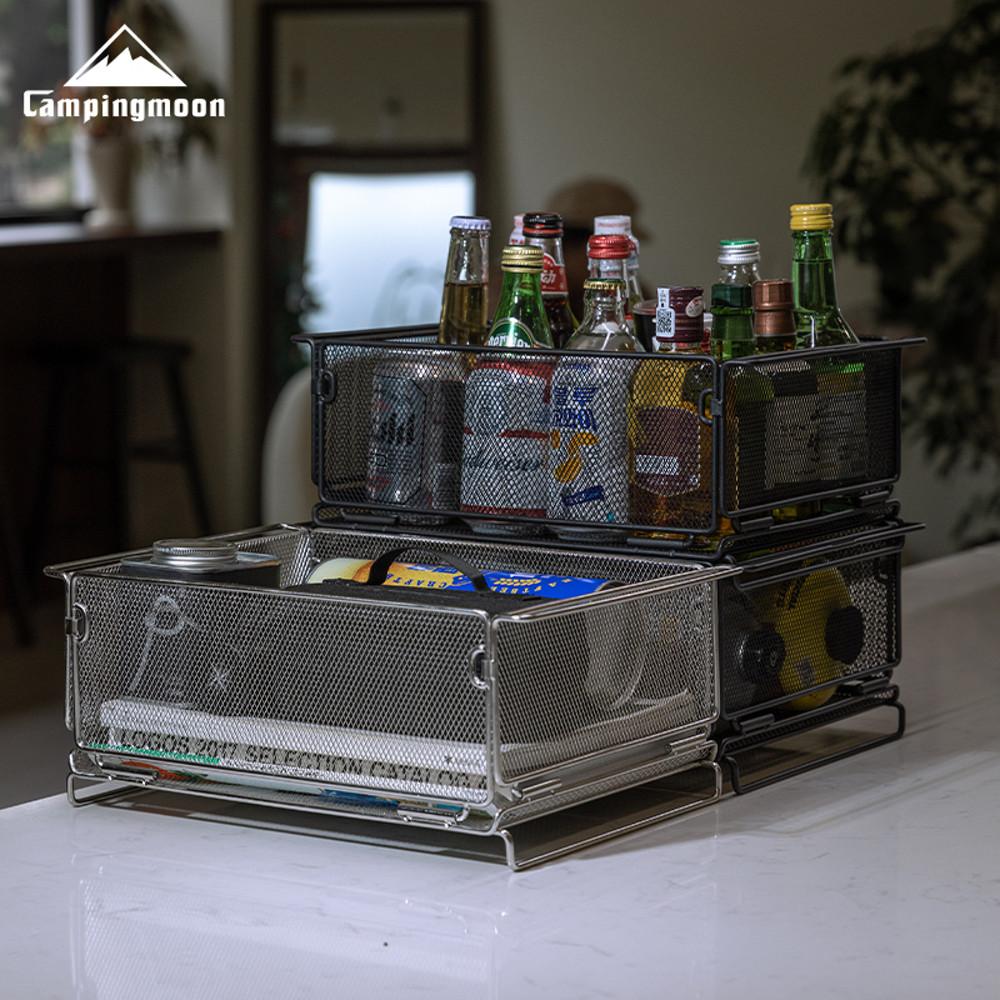 캠핑문 IGT 스태킹 폴딩 바스켓 CK-24SS / CK-24BK